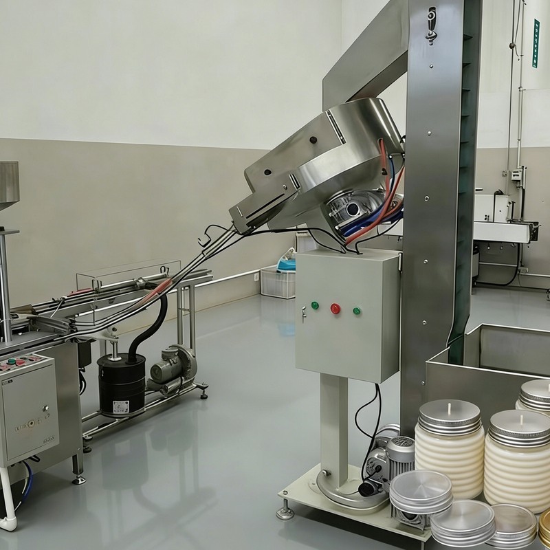 Linija za proizvodnju kapa s navojem za svijeće od palminog voska