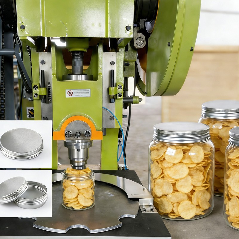 Linija za proizvodnju kapica sa navojem za čips od krompira