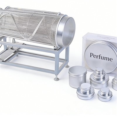 Linija za proizvodnju metalnih kutija za flaširane parfemske čepove